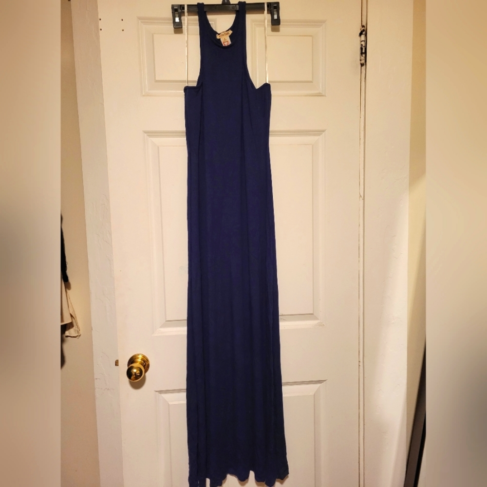 Navy maxi dress